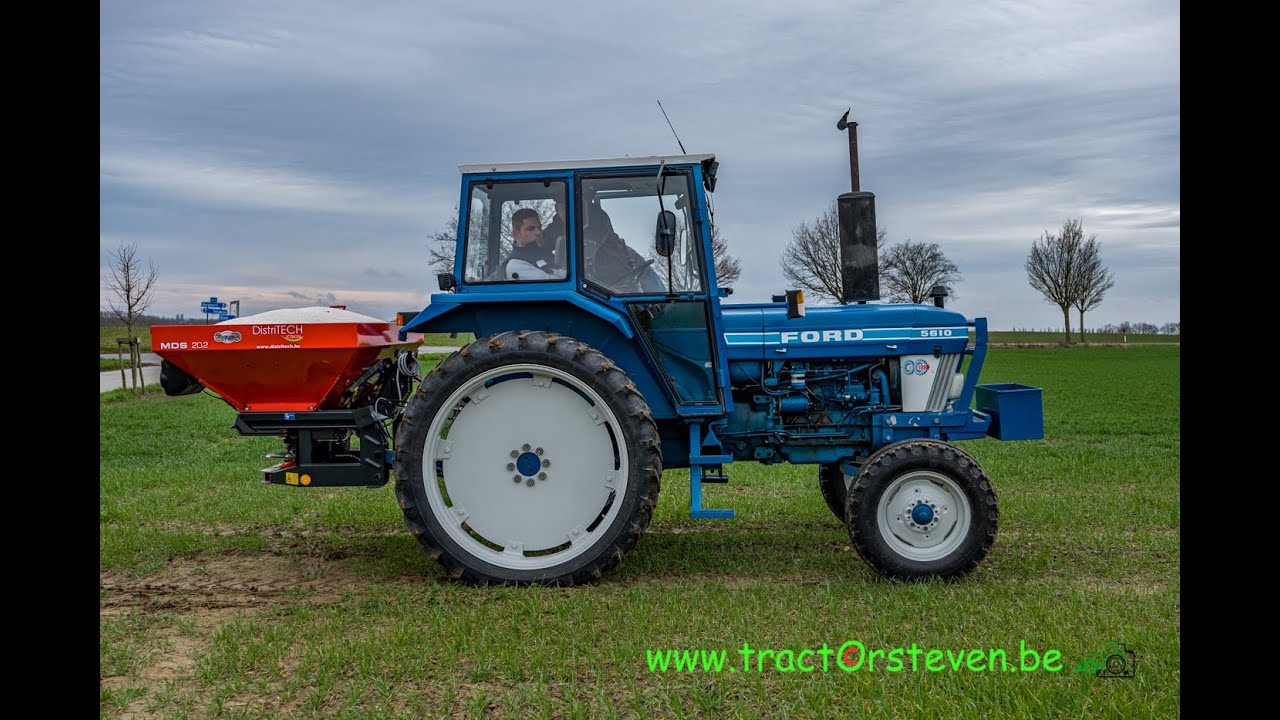 Ford 5610 + Rauch MDS 20.2 + Rauch TELIMAT T1  -Koen Wijnen (Horpmaal) {inbedrijfstelling}