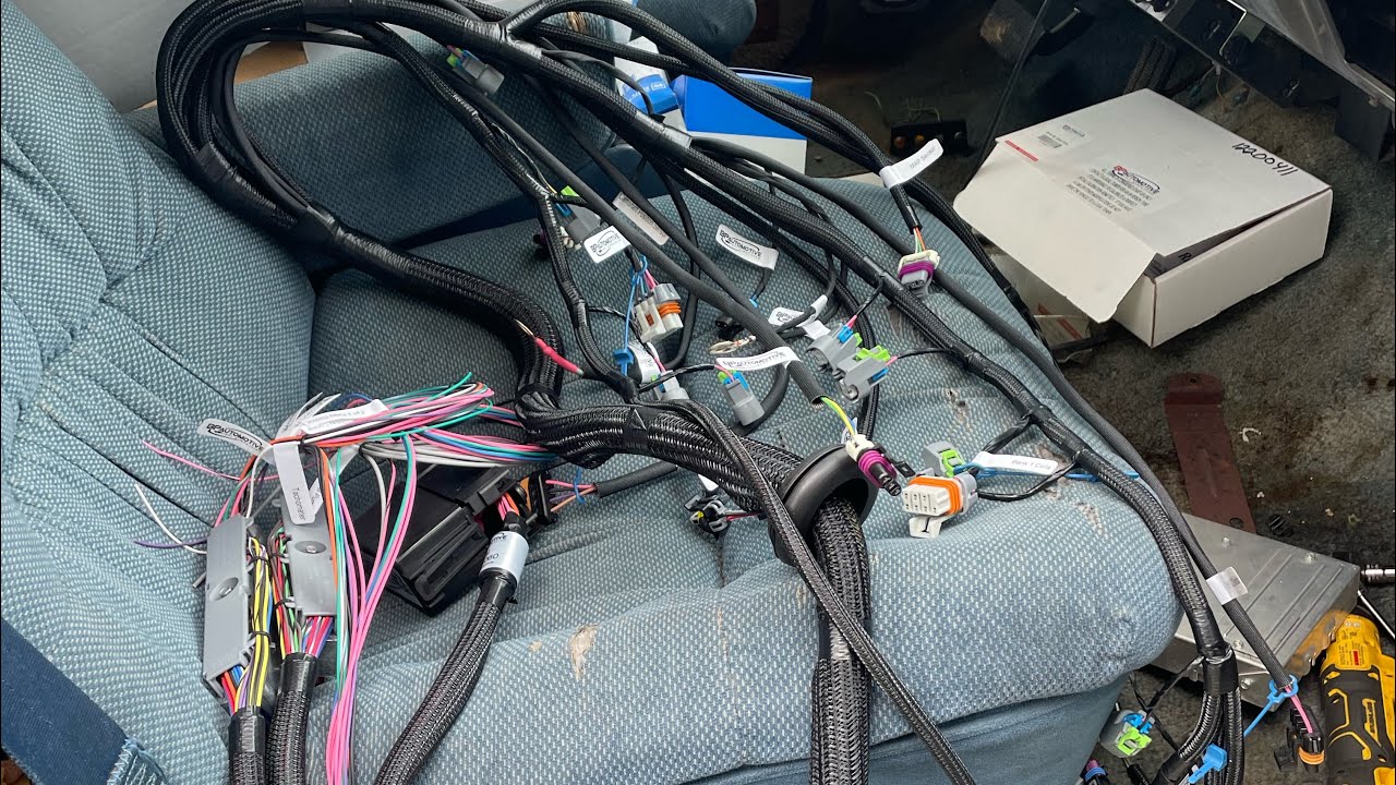 Bp automotive wiring harness installed on LS swap squarebody Chevy ￼part 1
