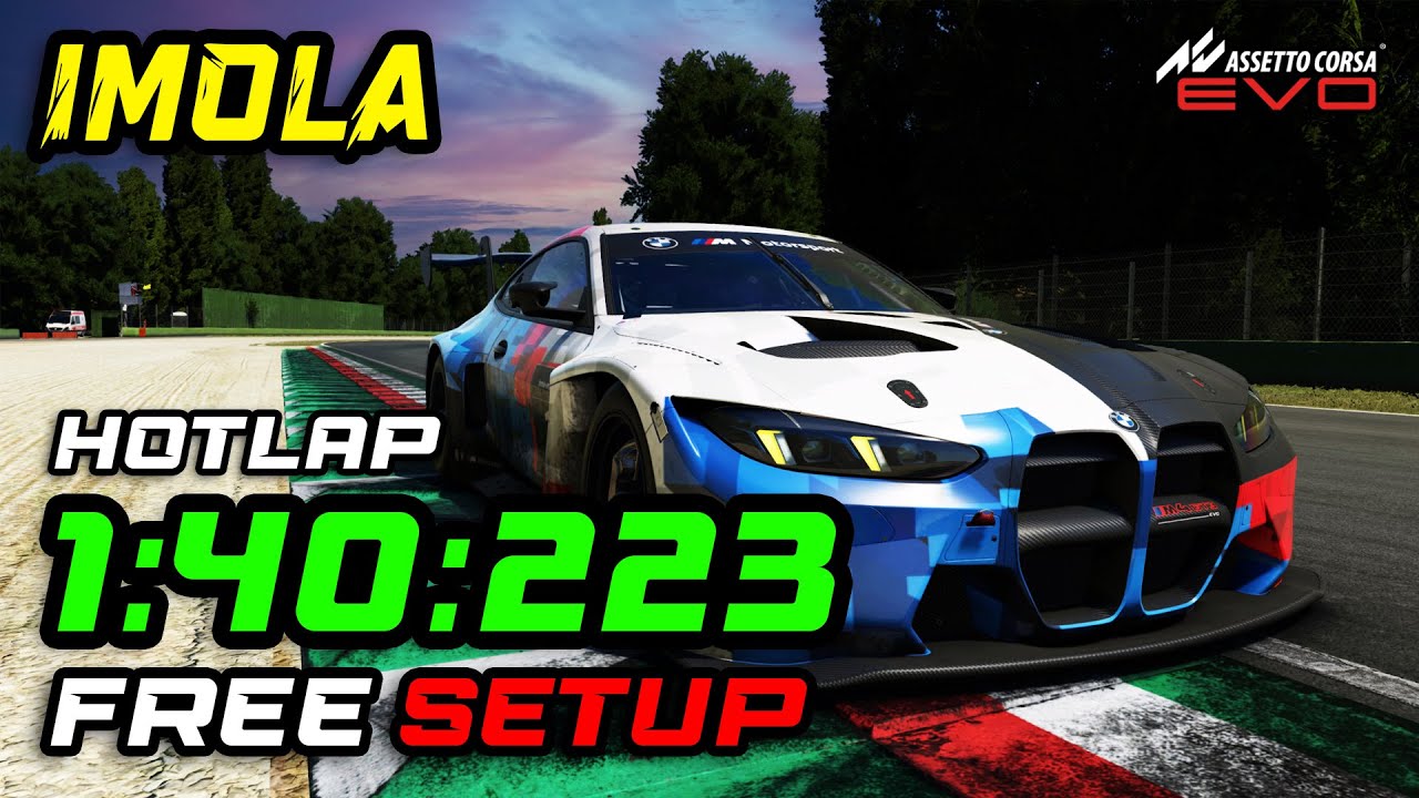 🔥 HOTLAP IMOLA 🟢 BMW M4 GT3 EVO – 1:40.223 🕒 | Assetto Corsa EVO 0.3.3 | 🛠️FREE SETUP