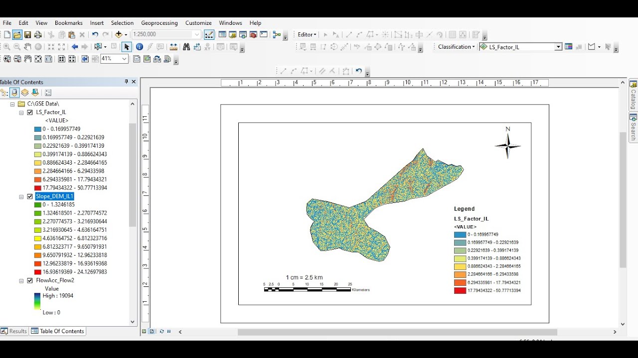 How to calculate LS factor of RUSLE in ArcMap #gis #foryou #youtube #tutorial #facts #agriculture