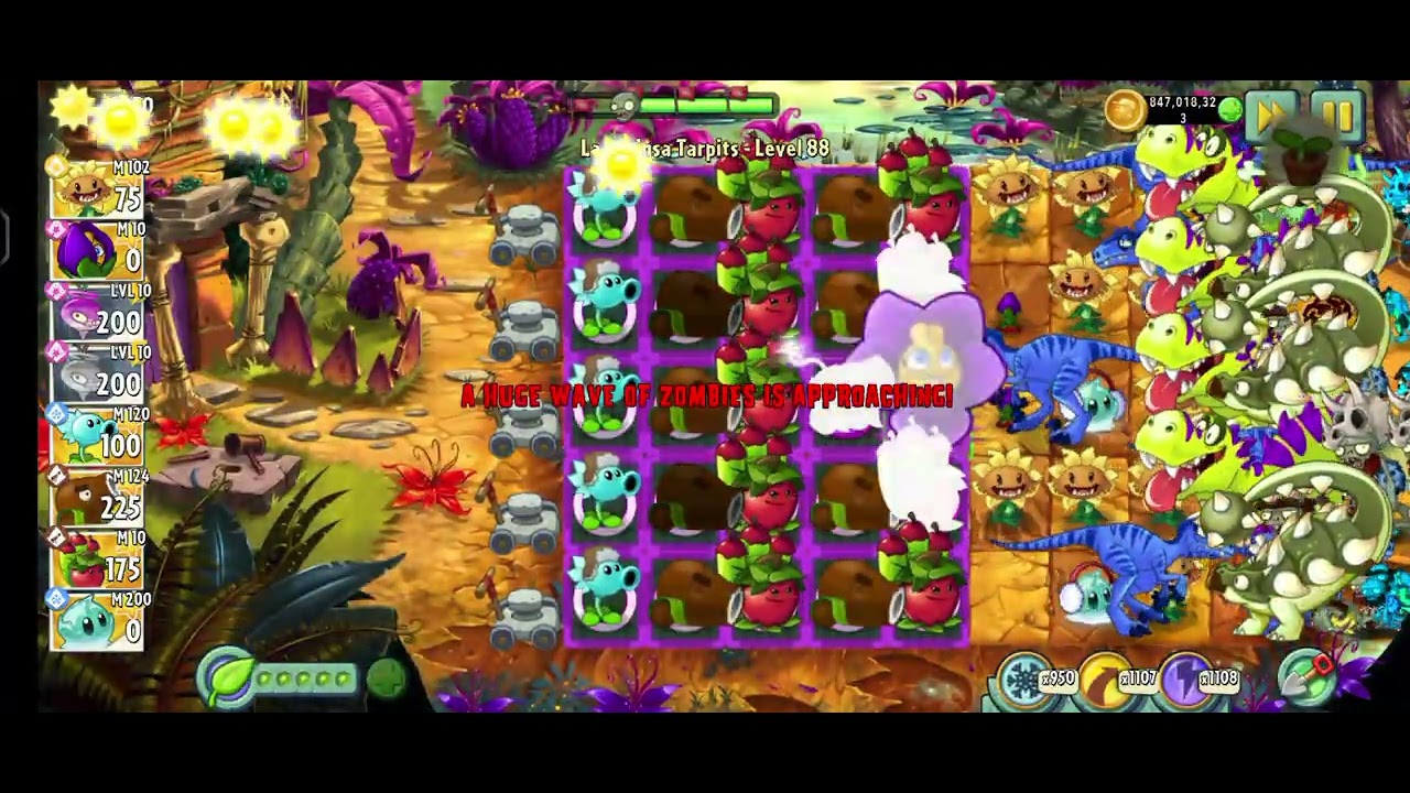 Pvz 2 La Brainsa Tarpits lvl 88