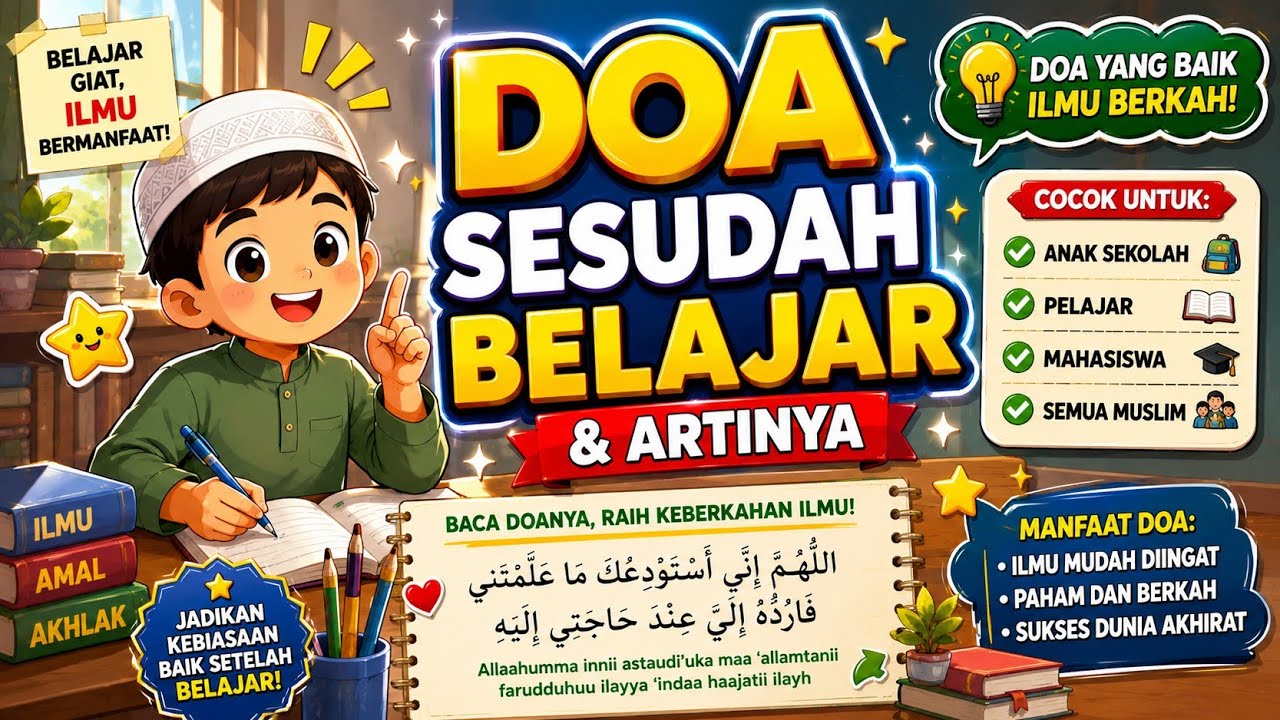 DOA SESUDAH BELAJAR DAN ARTINYA