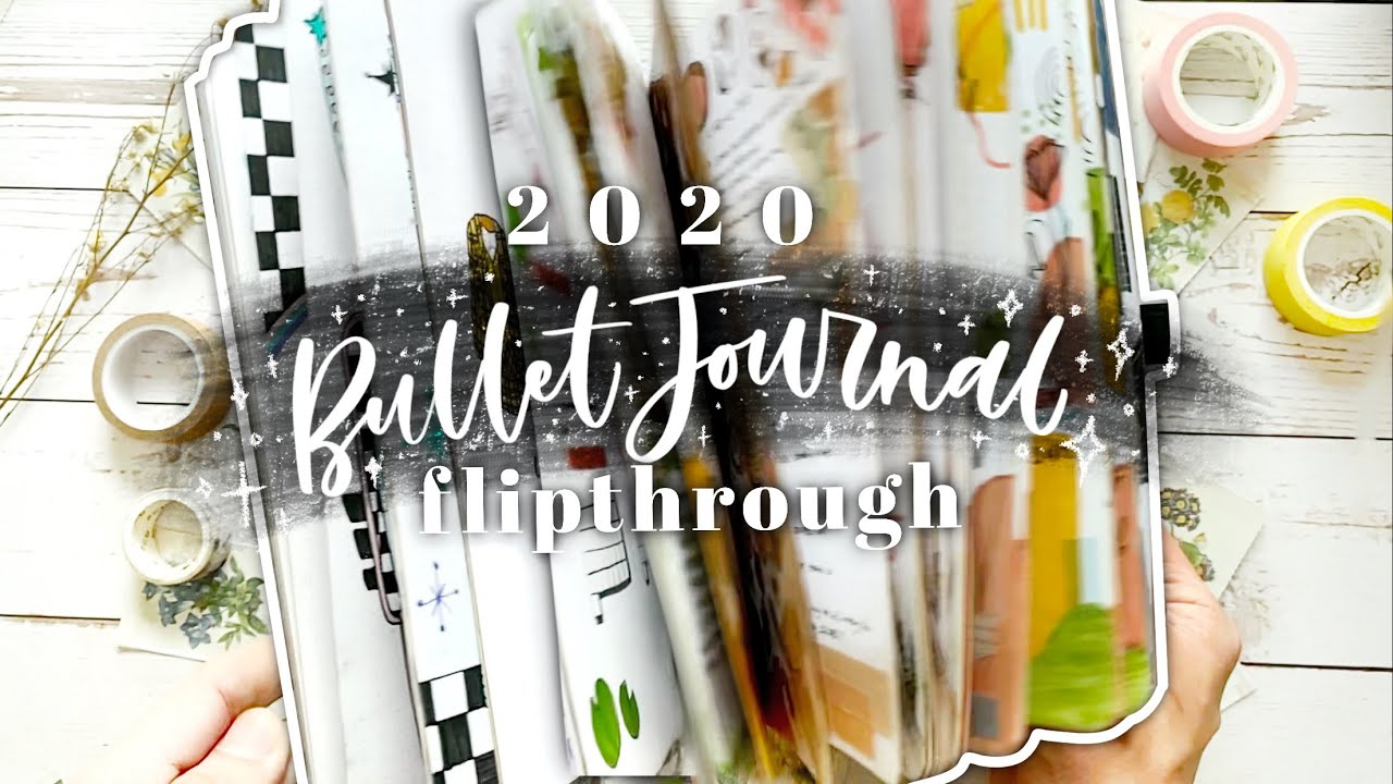 My 2020 Bullet Journal flipthrough 📖 a year in my journal
