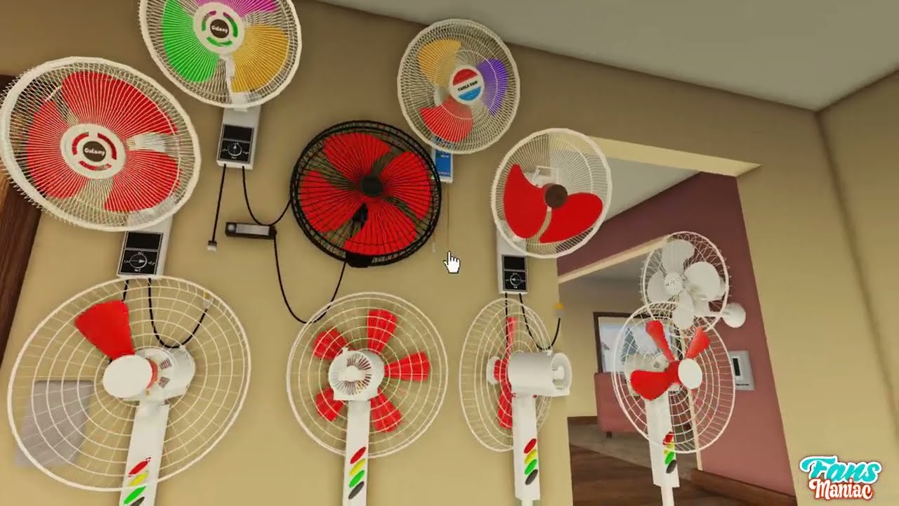 DIY Wobbly Wall Fan Like Dancing, The Best Design Only one in The World!!!!