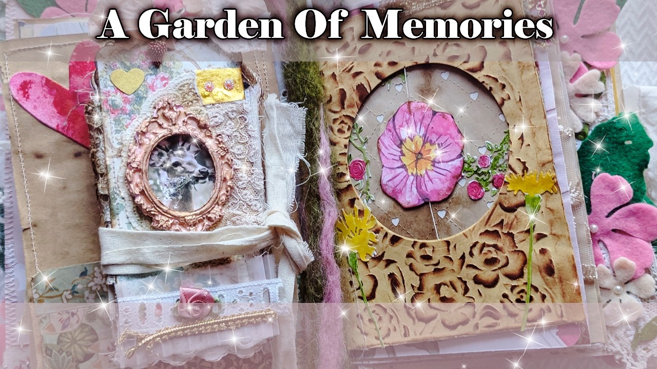 FINALE! A Garden of Memories Junk Journal Flip 🌸 Collab w/ @iturtleyloveit - Feb Challenge Wrap-Up!