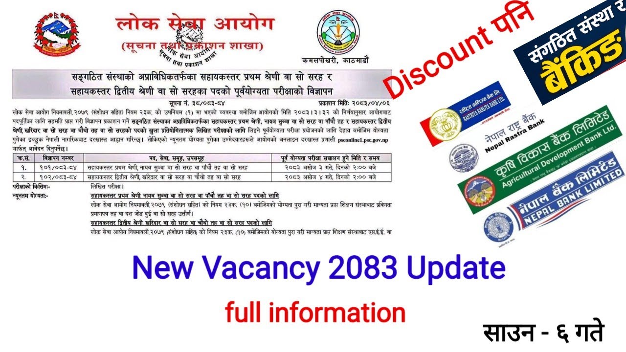Banking Pretest Vacancy 2083 Full Discussion | Sangathit Sansthan Vacancy 2083 ful information | 
