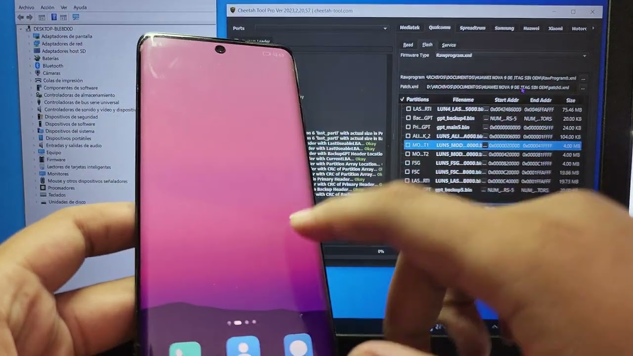 DESBRICKEO DE HUAWEI NOVA 9 NAM-LX9 CON CHEETAH TOOL Y UNLOCK TOOL