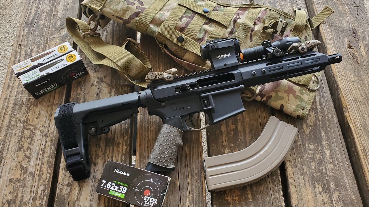 BCA 7.5 Barrel 7.62x39 AR Pistol Range Day
