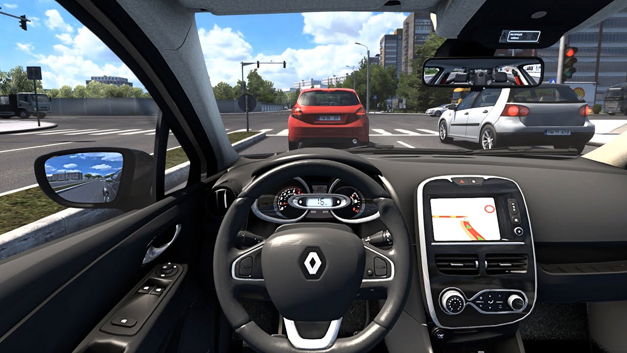Renault Clio IV - Euro Truck Simulator 2 [Steering Wheel Game Play]