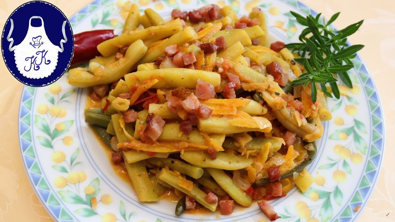 Schnippelbohnen als warme Beilage, total lecker