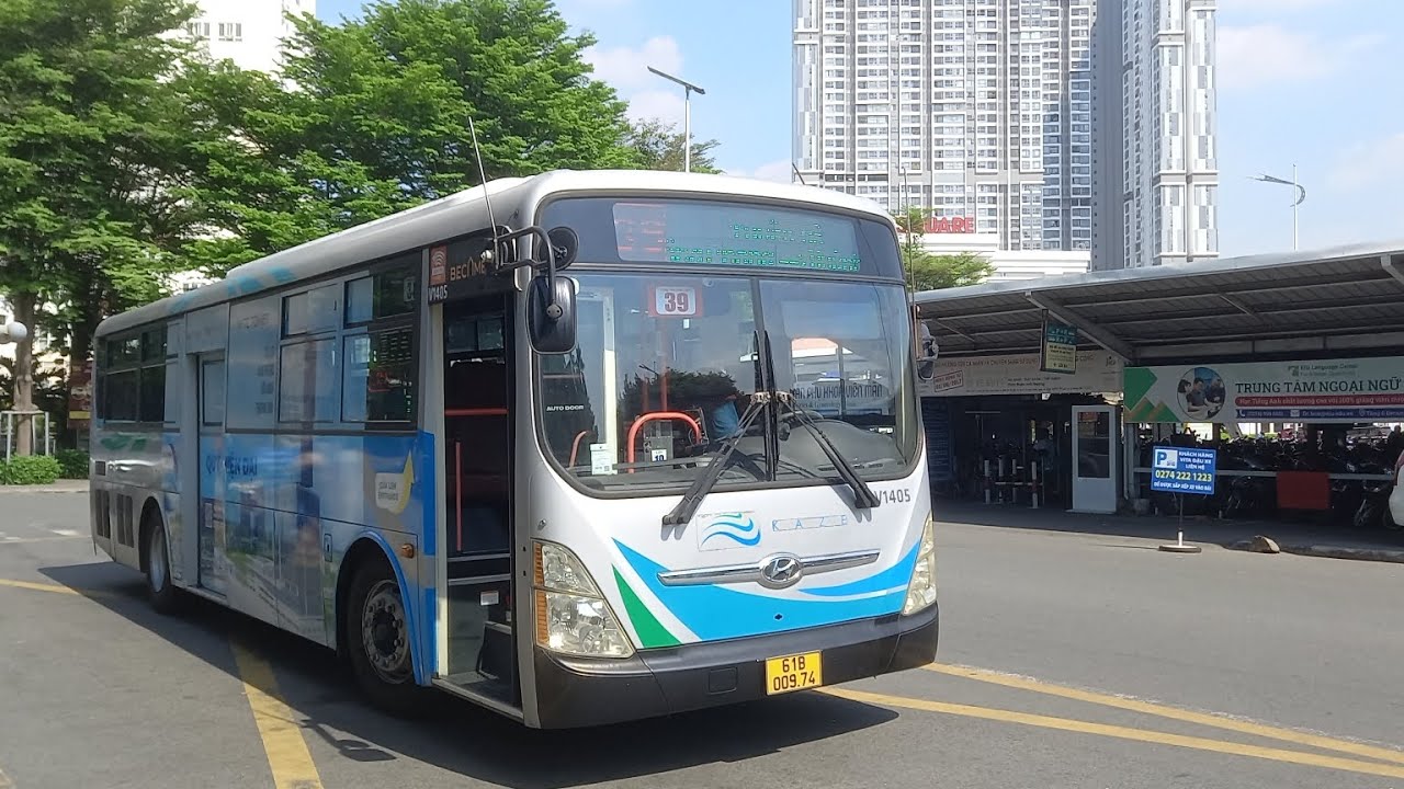 Kaze Bus - Review chi tiết lộ trình tuyến 39 (Tuyến đỏ) : Tòa Nhà Becamex - NOXH Hòa Lợi - Trạm Số 1