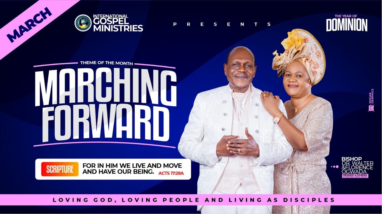 WELCOME TO OUR SECOND SERVICE II I.G.M SUNDAY II THE MONTH OF MARCHING FORWARD