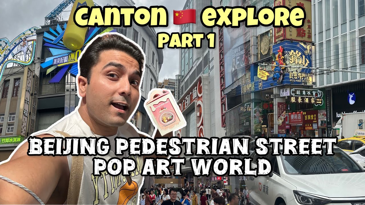 🇮🇳➡️🇨🇳 Indian in China | Exploring Guangzhou’s Famous Beijing Pedestrian Street 🏮✨| Layover