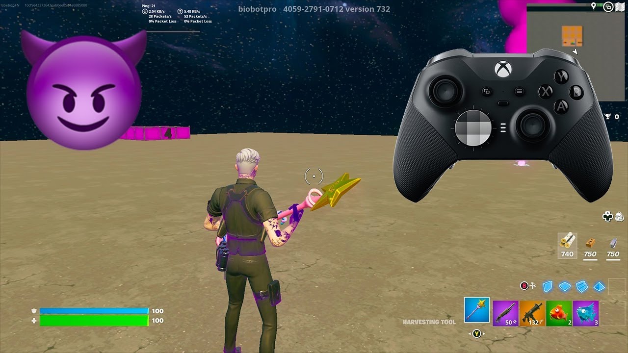 Xbox Elite Series 2 Controller ASMR 😈Bios Zone Wars Gameplay 4K