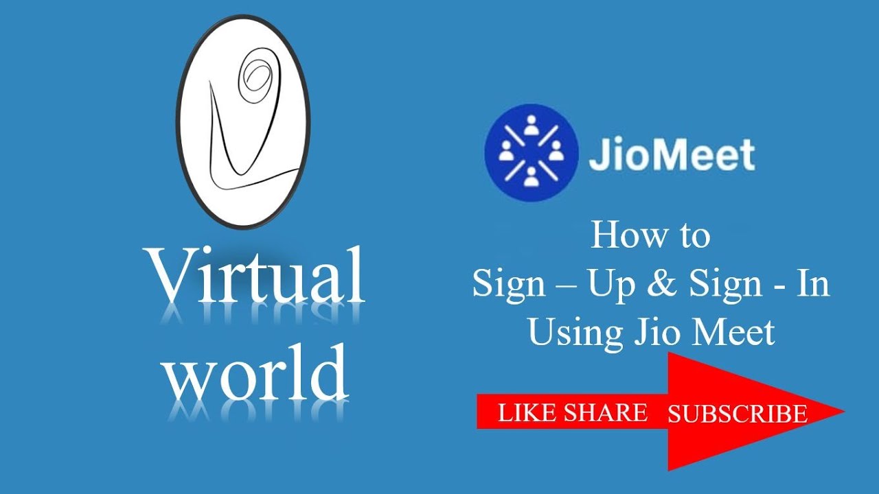 Sign Up and Sign In JioMeet App # Mobile