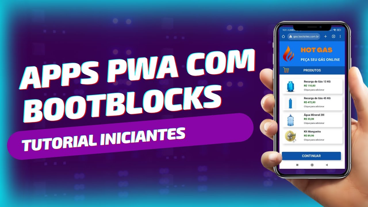 Criar Apps PWA com Bootblocks - Iniciantes