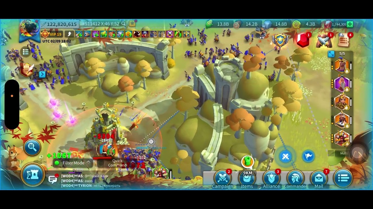 RUINED CRUSADER FORTRESS INDONESIA KRAKENS SWARM ! 315M ( SVIP) + 120M ( VIP 19) - RISE OF KINGDOM