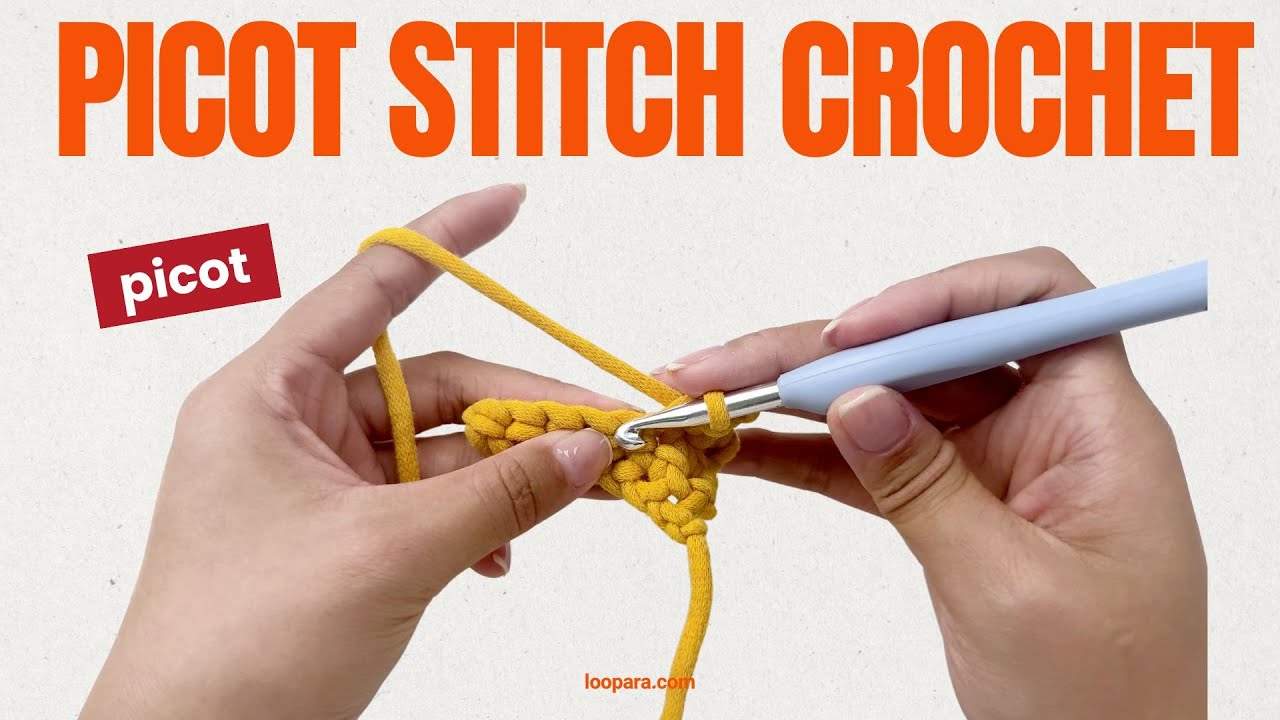 Picot Stitch Crochet - Easiest Beginner Tutorial