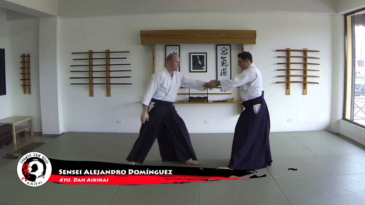 Katate dori ai hanmi Shihonage Omote