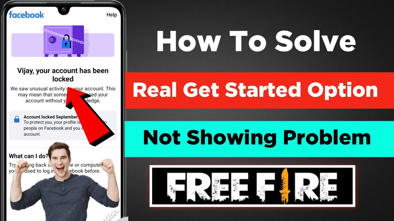 facebook account locked how to unlock get started option not showing Your has been locked Facebook