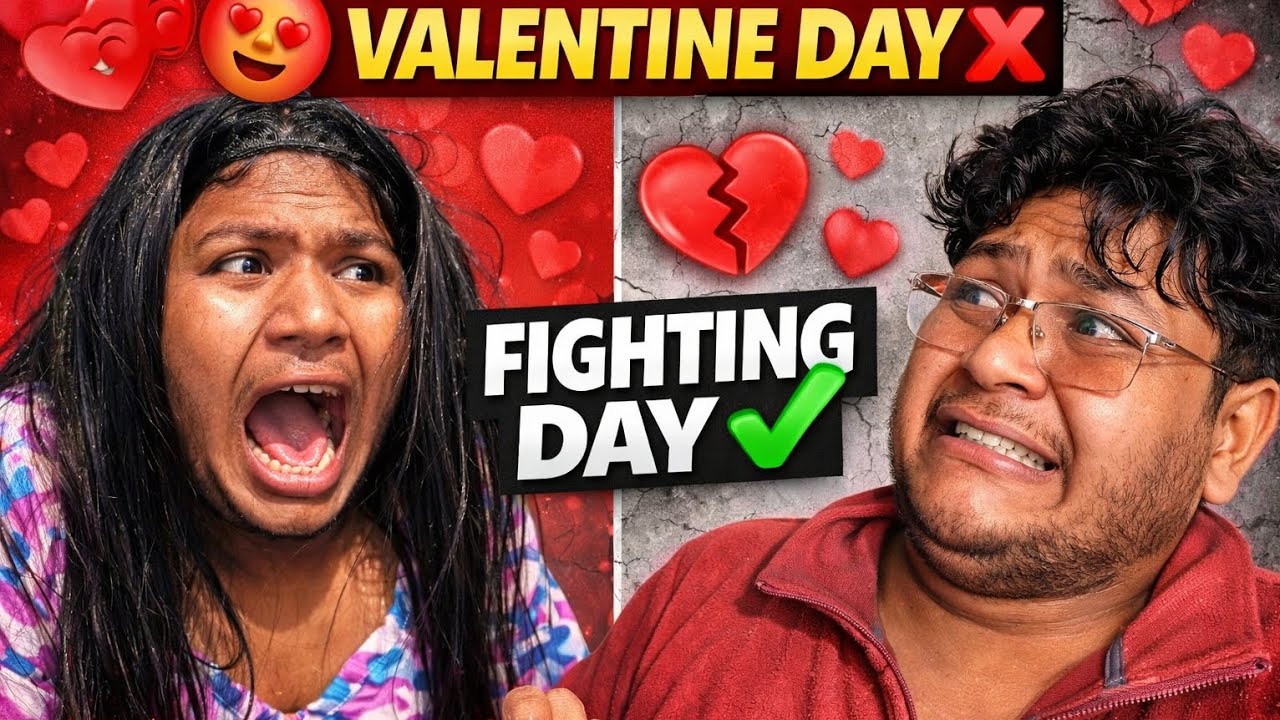 Valentine Day ❌ Fighting Day✅ !! A UN5 CREATE !! Valentine day special!! Comedy video!! 