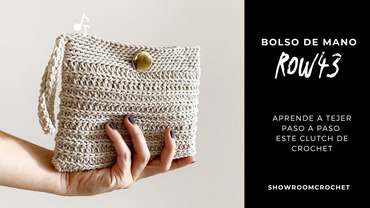 Aprende a tejer el bolso de crochet Row43