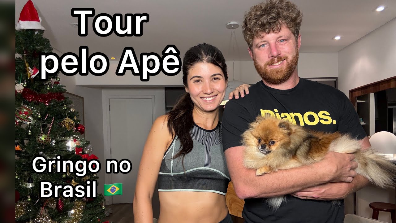 Tour pelo Nosso Apartamento no Brasil com Minha Esposa