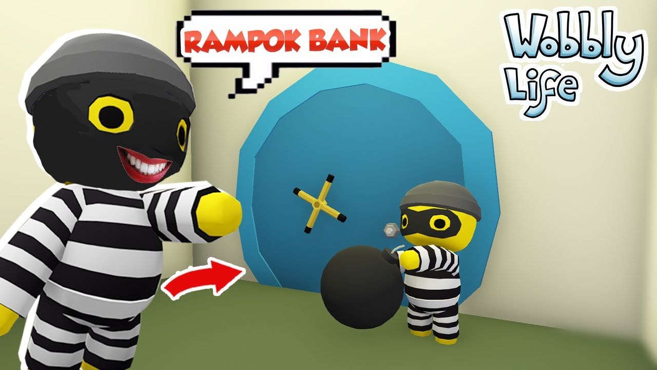 KITA MENCOBA BUAT MERAMPOK BANK DI UPDATE WOBBLY LIFE !!!