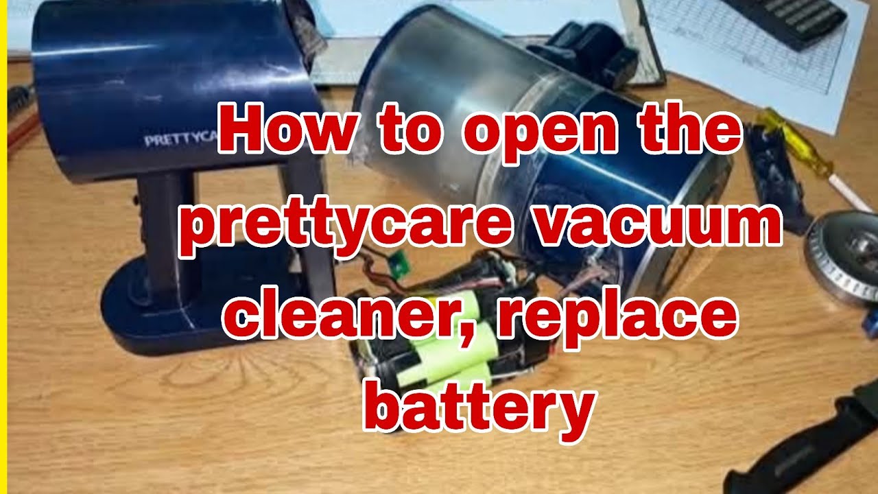 How to open a  prettycare vacuum cleaner model: W200 , Replace battery lJude Master 