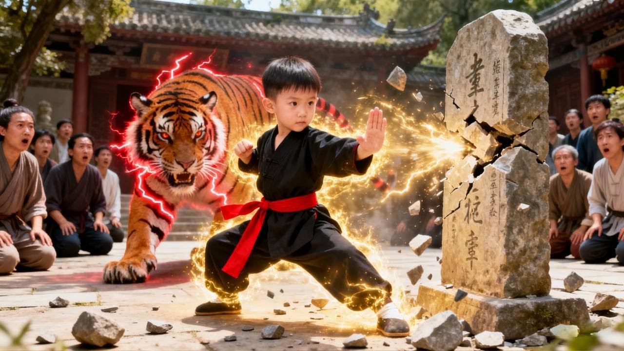所有人都認為他是練武廢柴，卻沒想到他隨手一掌就擊碎了千年的試煉石，全場驚呆下跪臣服！ #逆袭  #反转
