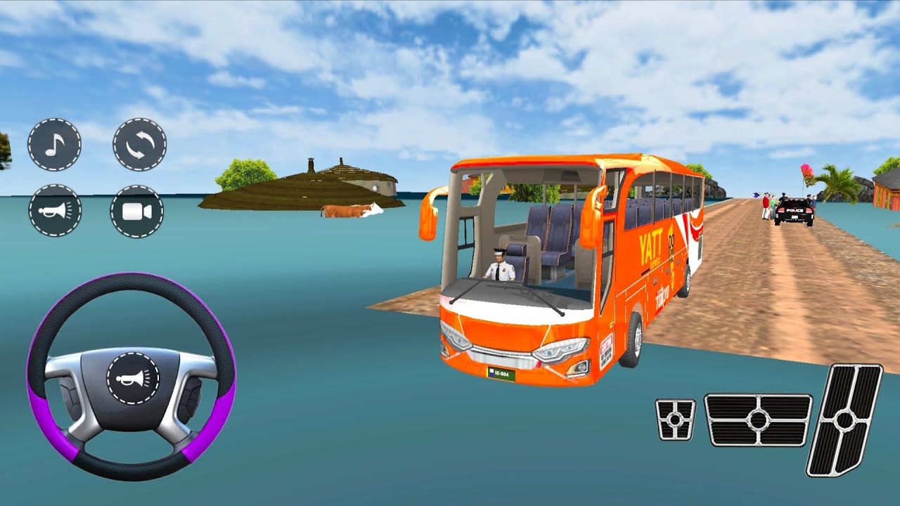 Extreme Offroad Bus Driving Simulator 3D | Rescue People From Worst Flood | Android Gameplay