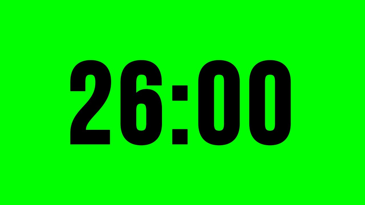 Timer 26 Minute With Alarm ⏱ No Music