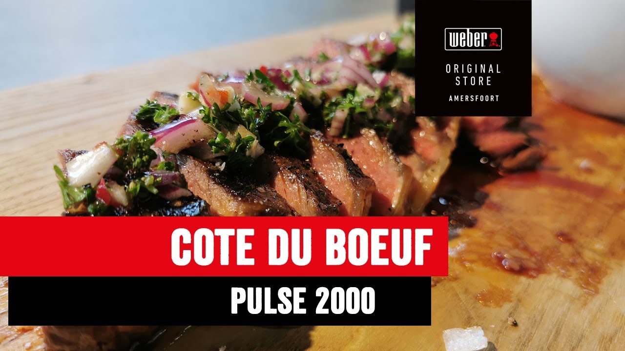 Cote de boeuf van de Weber Pulse via reverse sear