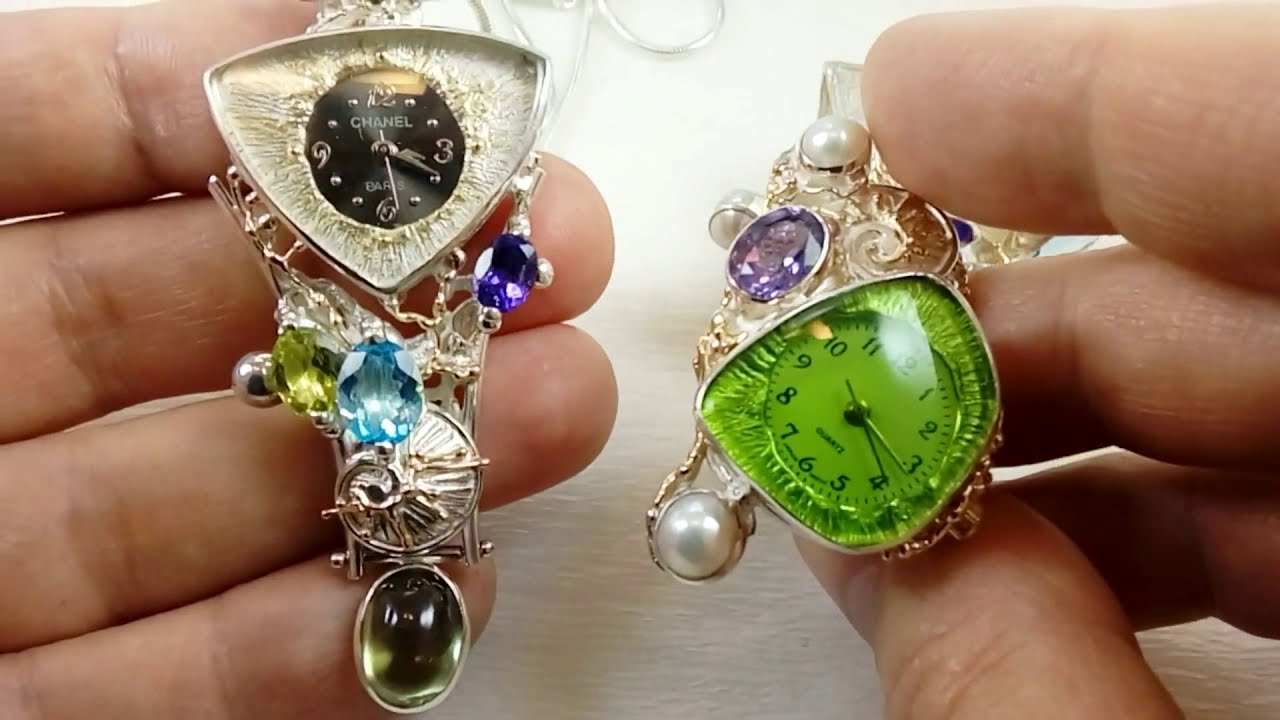 handgefertigter Schmuck mit Uhren
