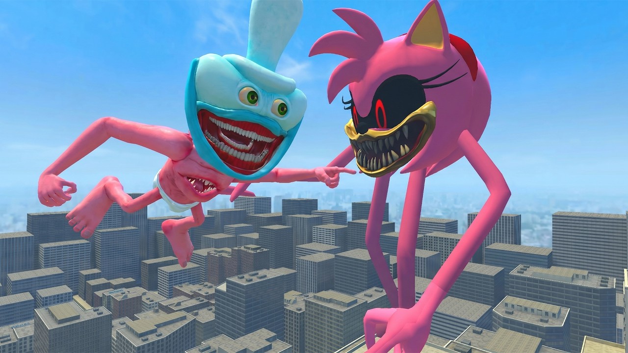 I CREATED NIGHTMARE SONIC ARMY SMILEY'S VS SHIN BINKY DRINKY TAPES In Garry's Mod!