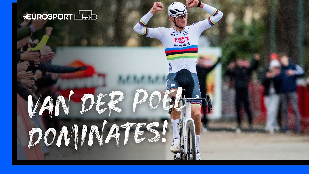 Mathieu van der Poel in a league of his own! 🔥 | UCI Cyclo-cross World Cup Highlights | Eurosport