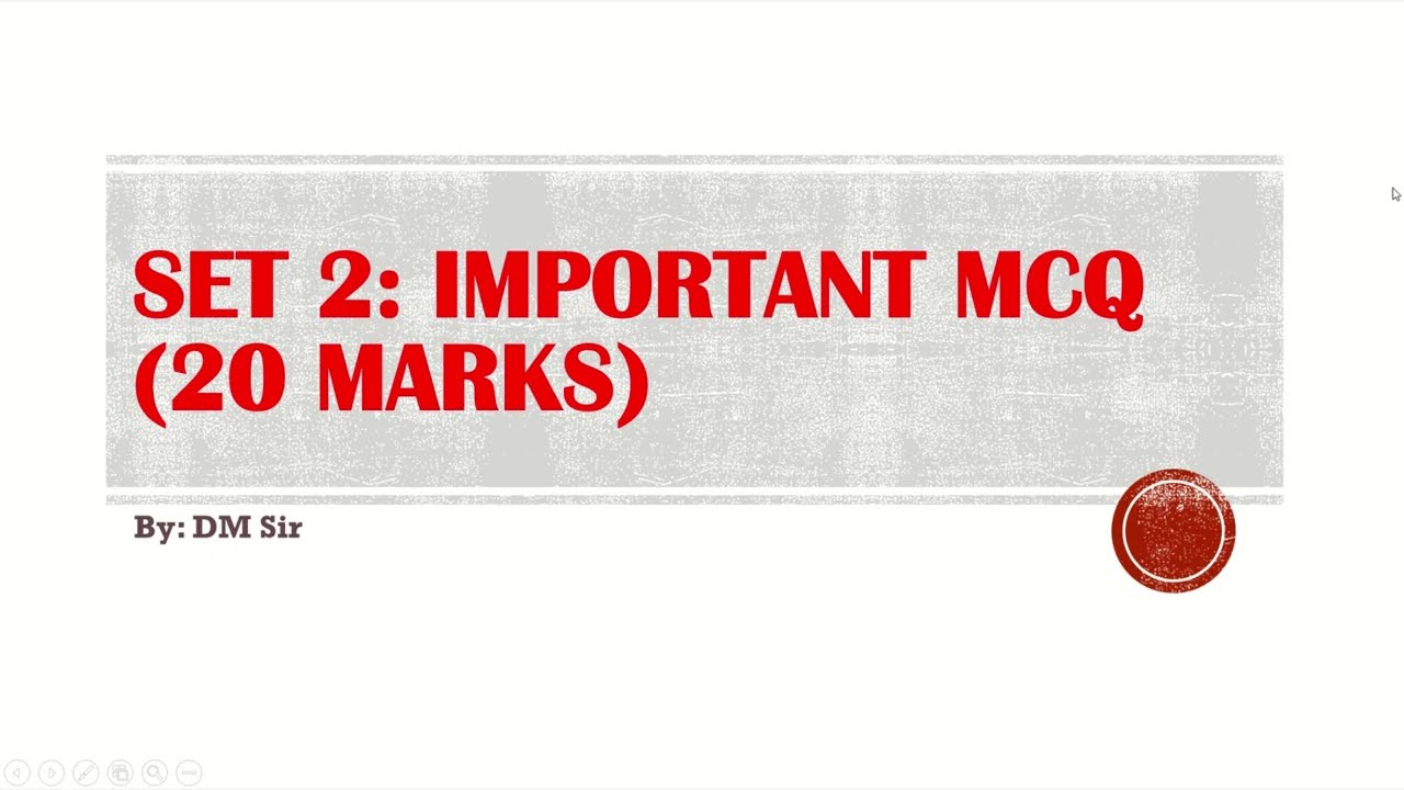 Sample Paper 2 | Board Exam 2026 🚀 Class 10 Computer Applications Top 20 MCQs | ICSE