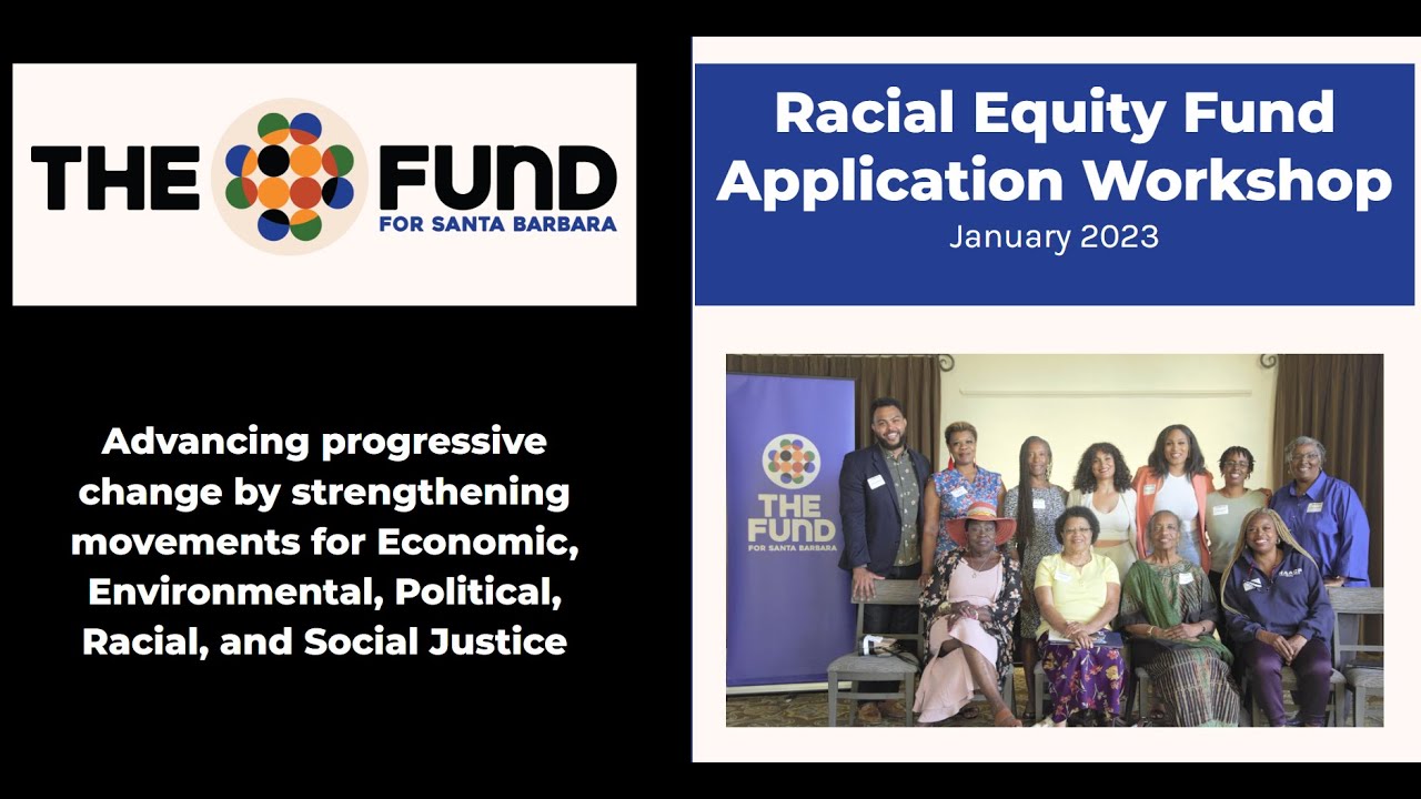 Racial Equity Fund Application Workshop - January 2023