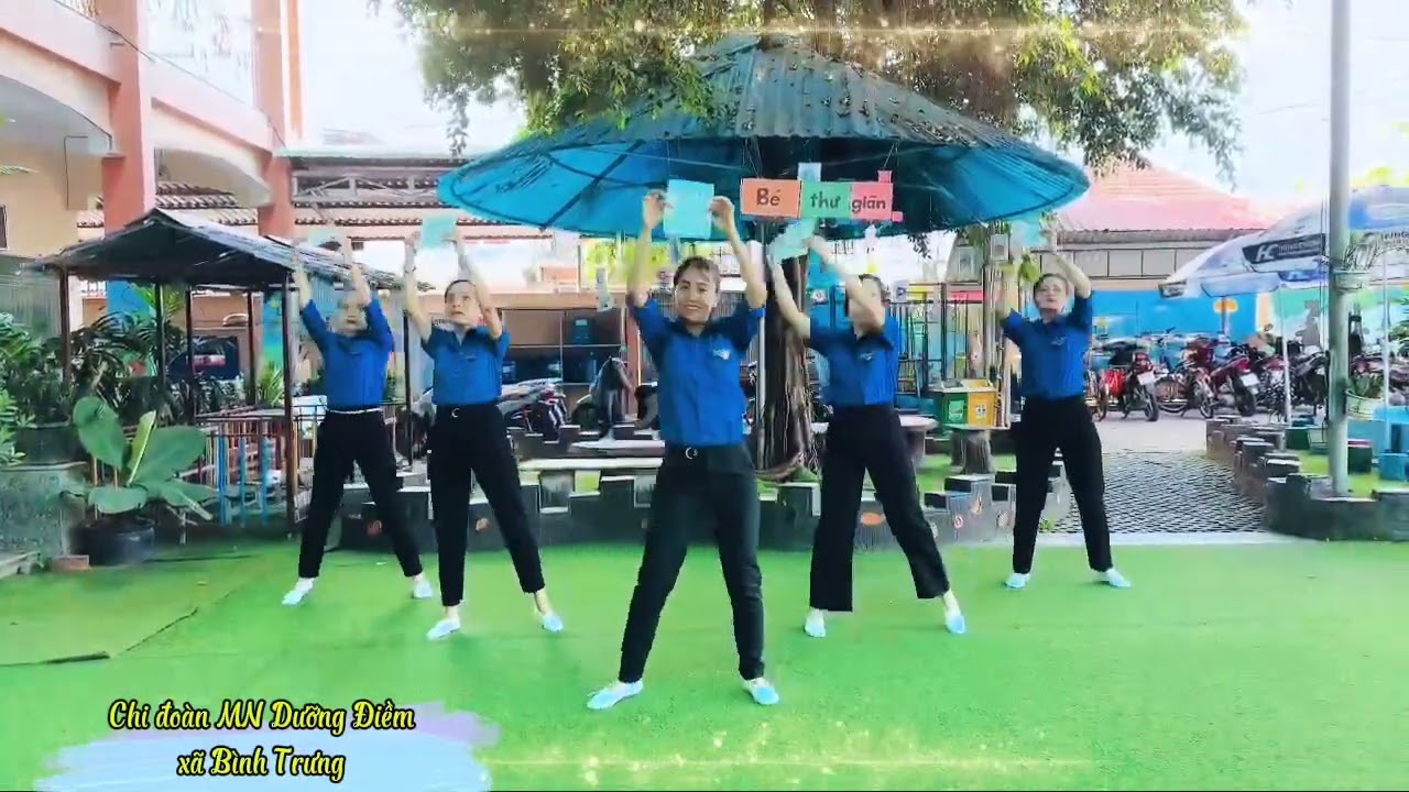 Chi đoàn Mầm non Dưỡng Điềm hưởng ứng ngày bầu cử - vũ điệu cử tri trẻ 
