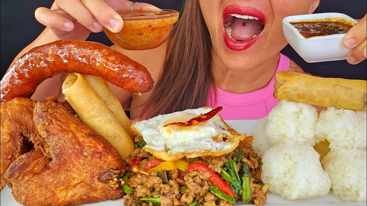 EATING HMONG FOOD ASMR MUKBANG OMAD