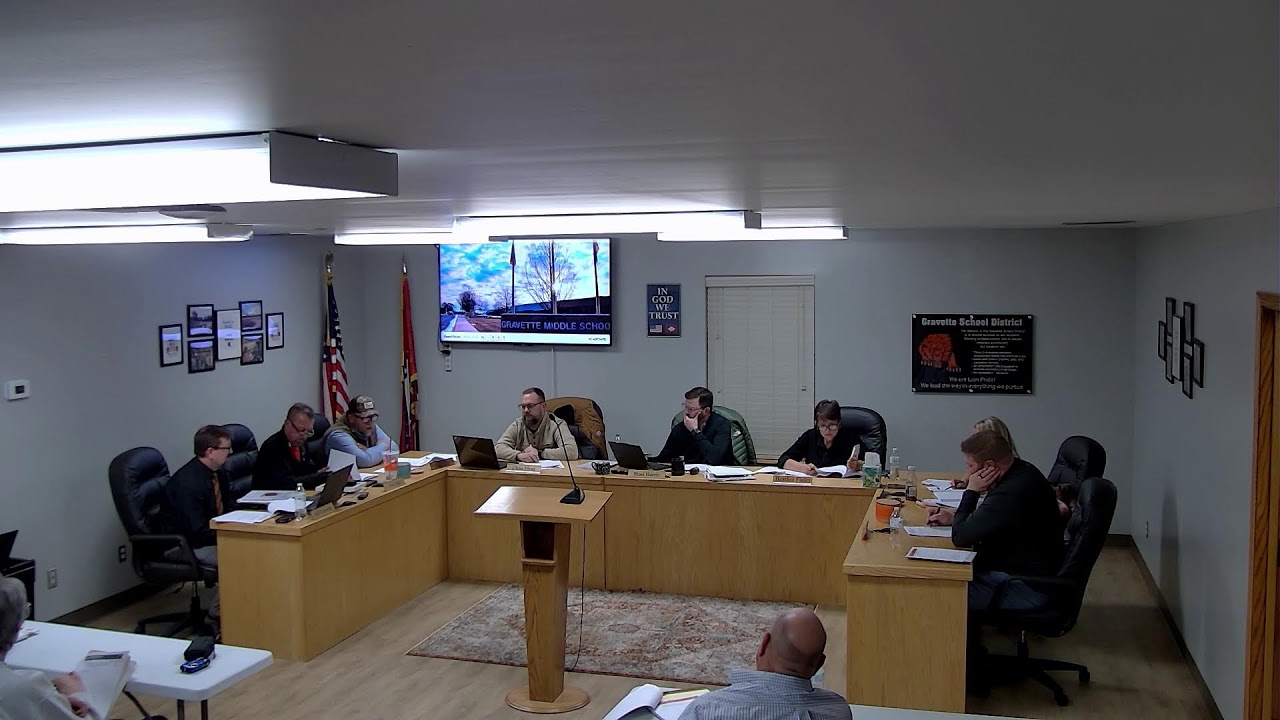 Gravette School Board Meeting