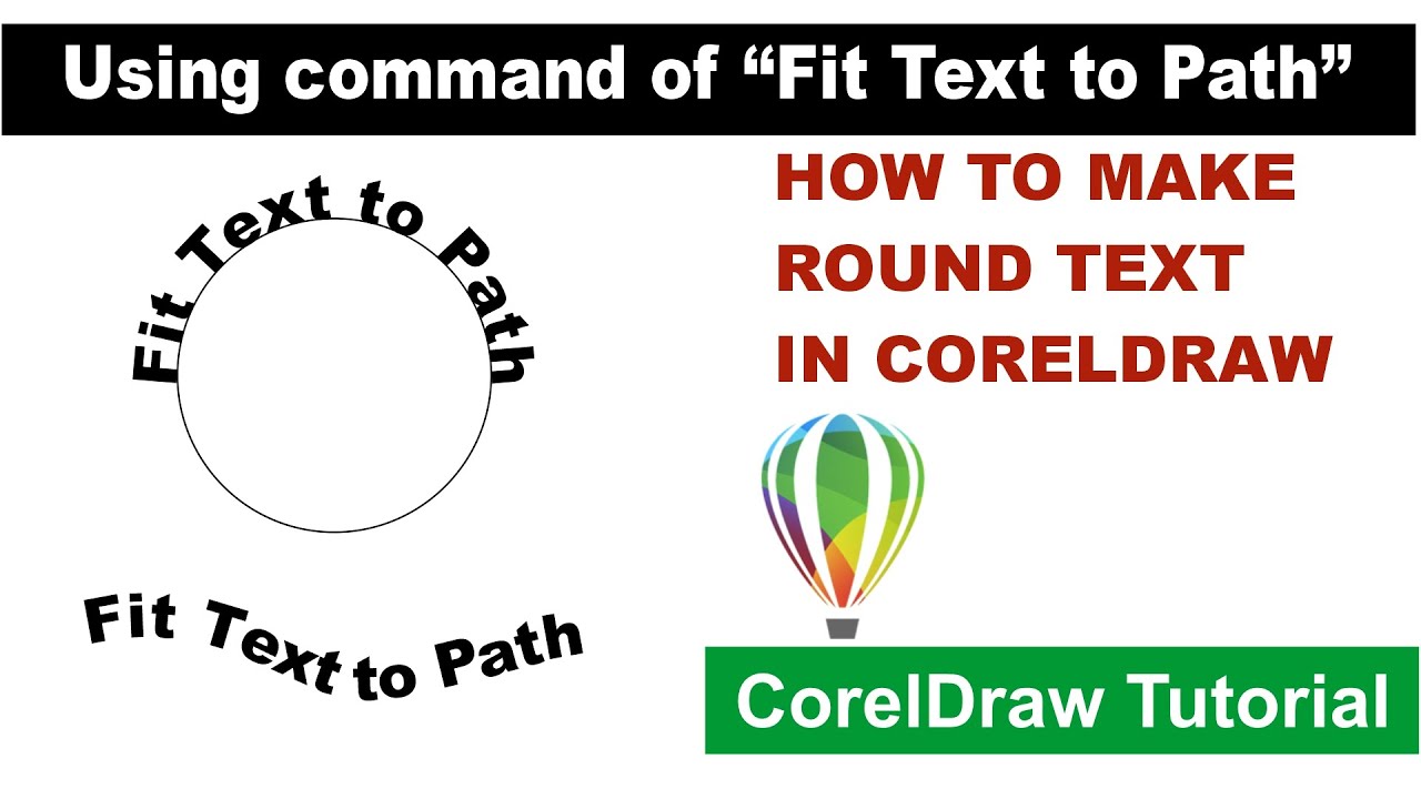 Fit text to Path | coreldraw tutorial for beginners |