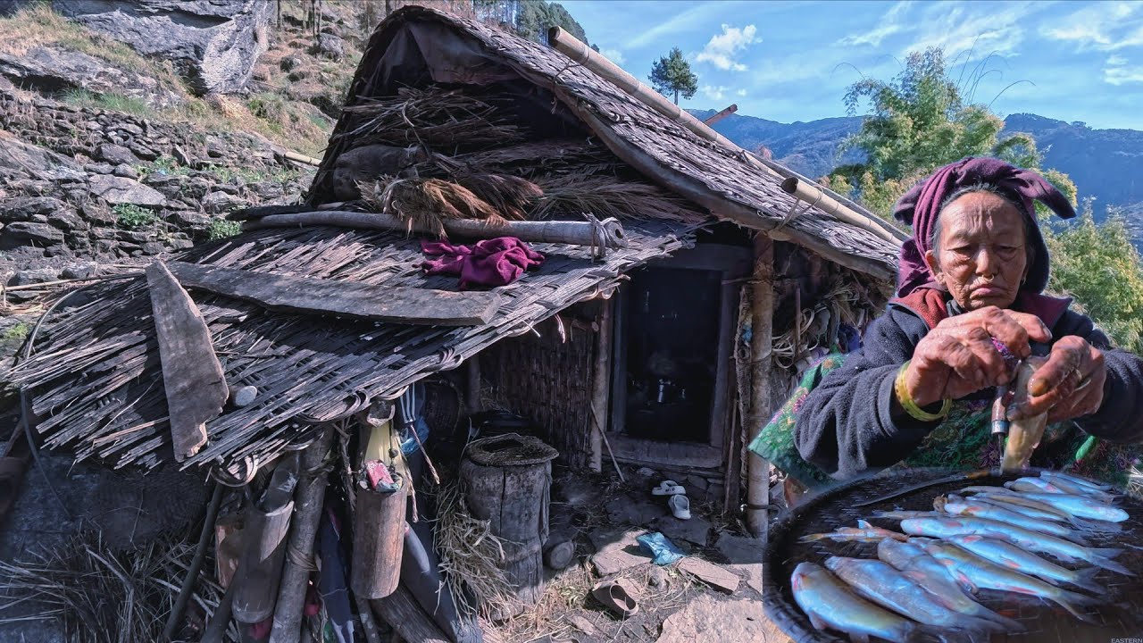Himalayan Struggle, Grandma&rsquo;s Secret Fish Recipe | Rural Nepal |