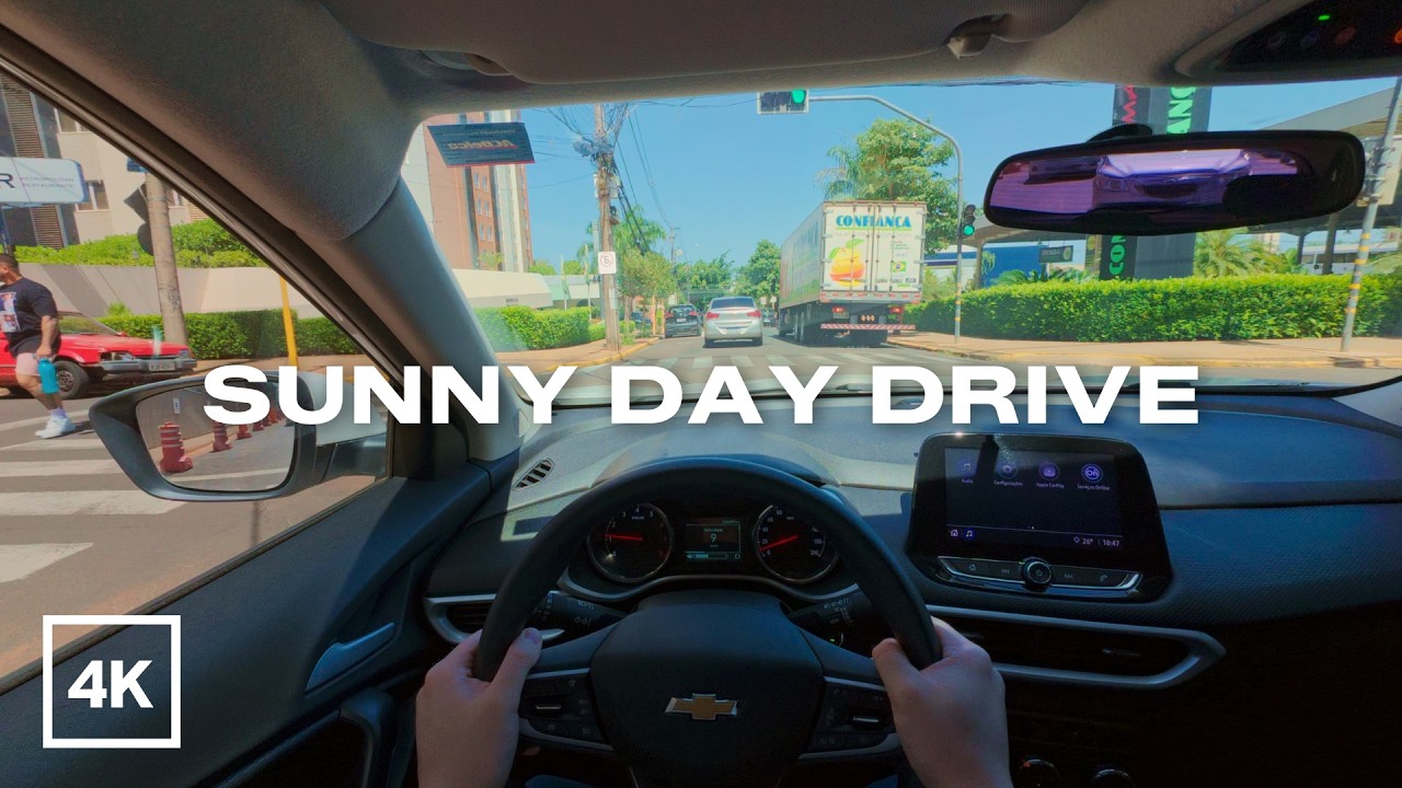 Relaxing POV Driving: Sunny Morning City Drive [4K ASMR] | Chevrolet Tracker