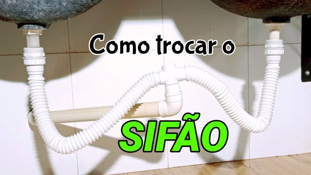 Como trocar o sifão sanfonado do tanque ou da pia.