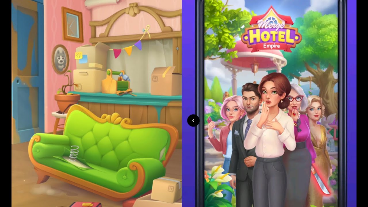 Merge Hotel Empire: Design | Lobby | Part 1 🍗🍨🍿