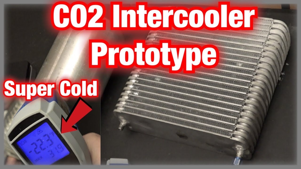 Prototype CO2 Intercooler, Super Cold, you can build at home!