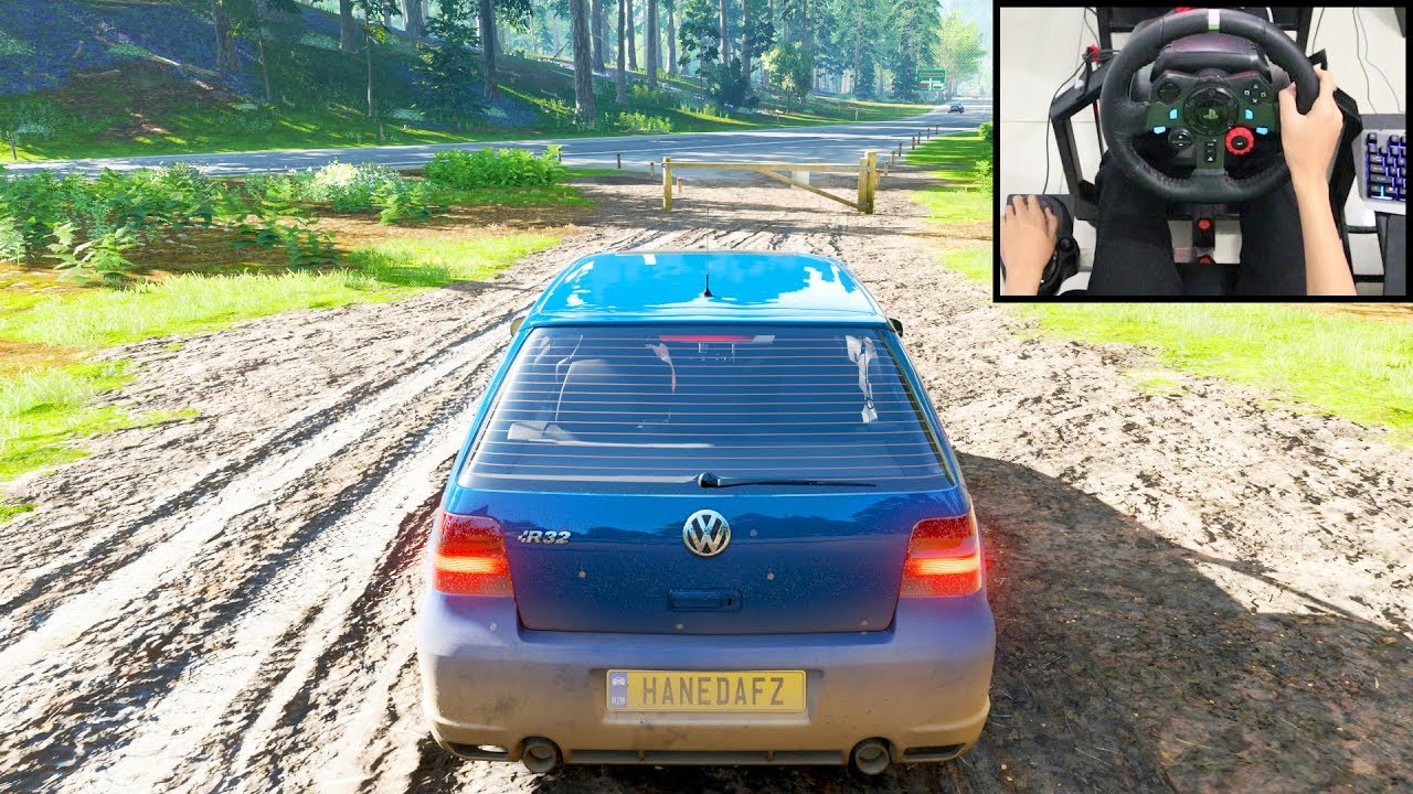 Volkswagen Golf MK4 R32 - Forza Horizon 4 | Logitech g29 gameplay