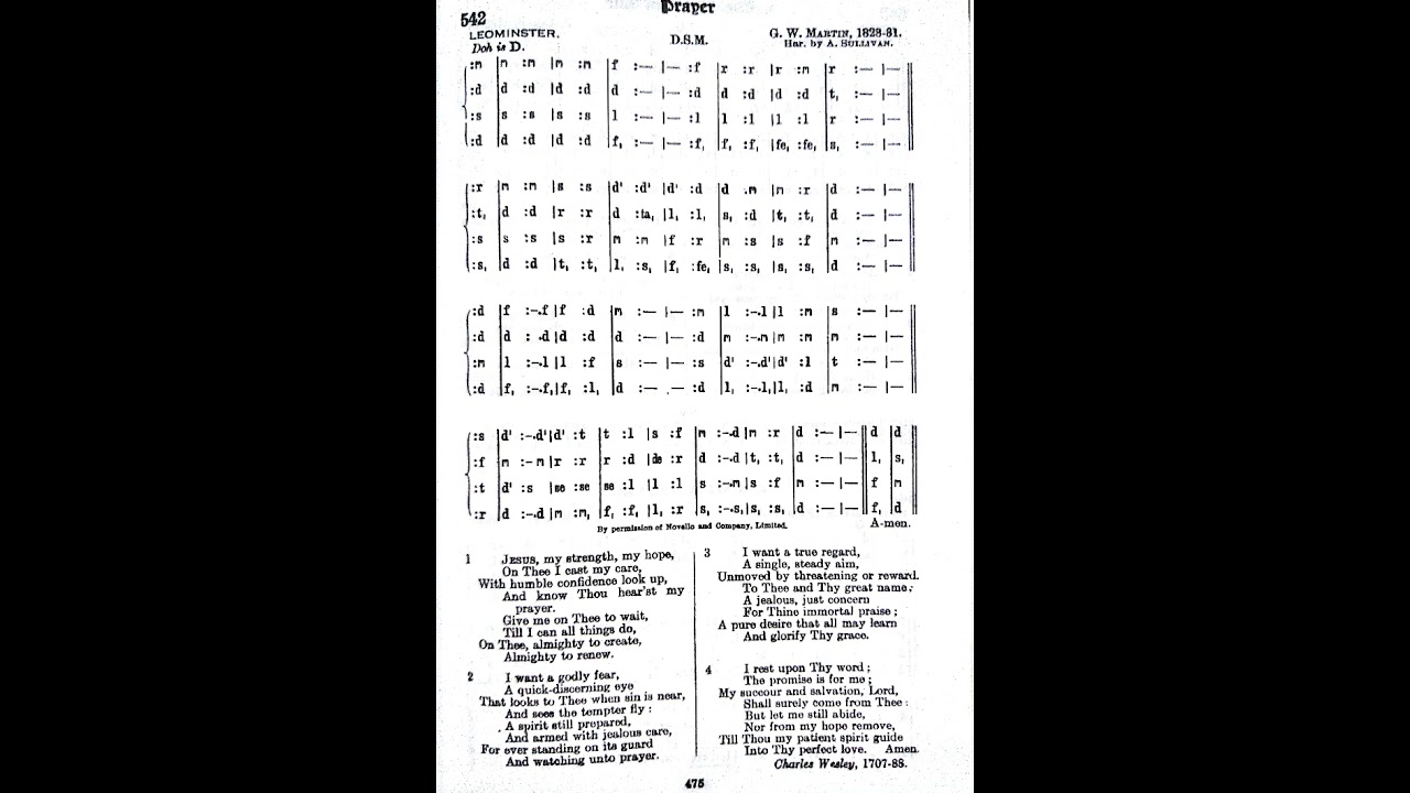 JESUS, MY STRENGTH, MY HOPE - MHB 542, ALTO PART