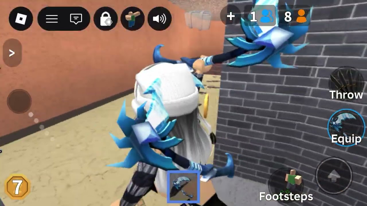 Me playing mm2 with my friends 
